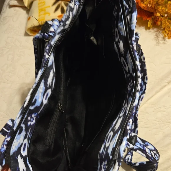 Vera Bradley Blue and Black Patterned Tote - Picture 5 of 6